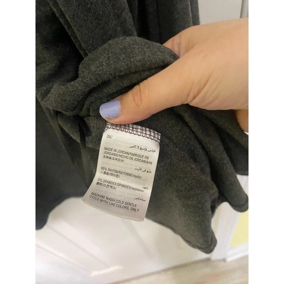 Charter Club Gray Open Front Cardigan Size 3X - Picture 4 of 6